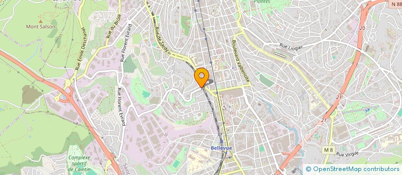 localisation de l'entreprise MONSIEUR EMMANUEL BEGON  SAINT-ETIENNE