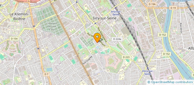 localisation de l'entreprise MONSIEUR EMMANUEL BELLENGIER  IVRY-SUR-SEINE