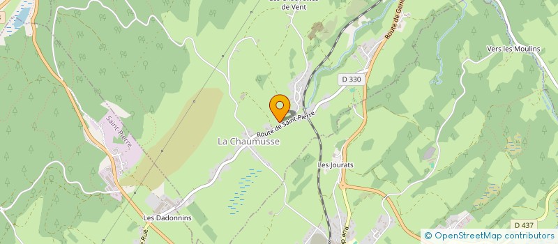 localisation de l'entreprise MONSIEUR EMMANUEL BENOIT  LA CHAUMUSSE