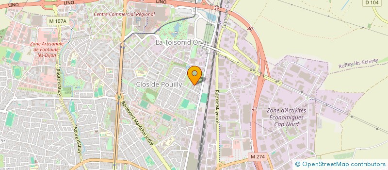 localisation de l'entreprise MONSIEUR EMMANUEL BENOIT  DIJON