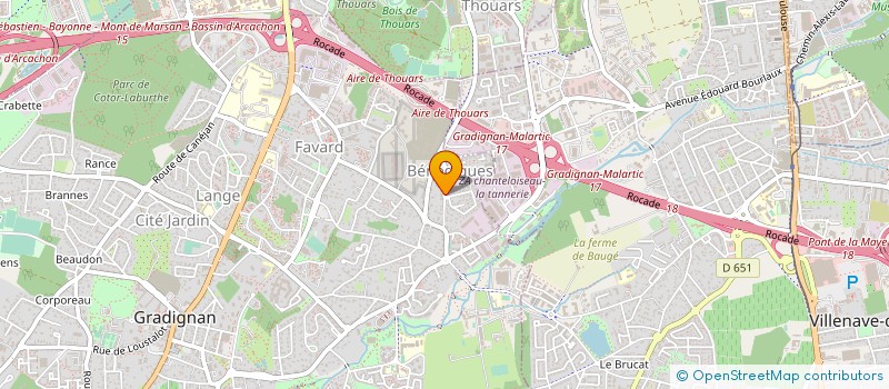 localisation de l'entreprise MONSIEUR EMMANUEL BERCE  GRADIGNAN