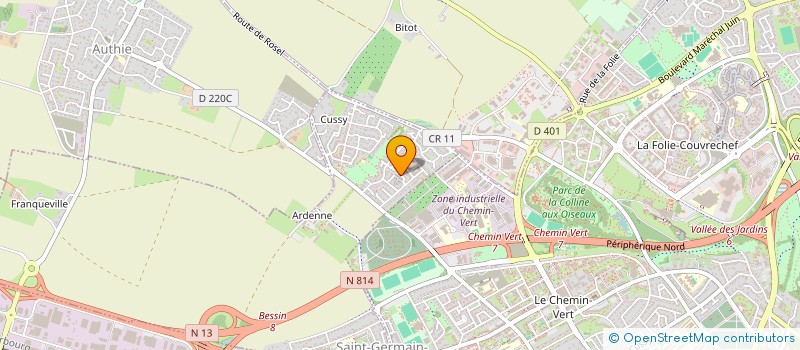 localisation de l'entreprise MONSIEUR EMMANUEL BERDUCK  SAINT-GERMAIN-LA-BLANCHE-HERBE