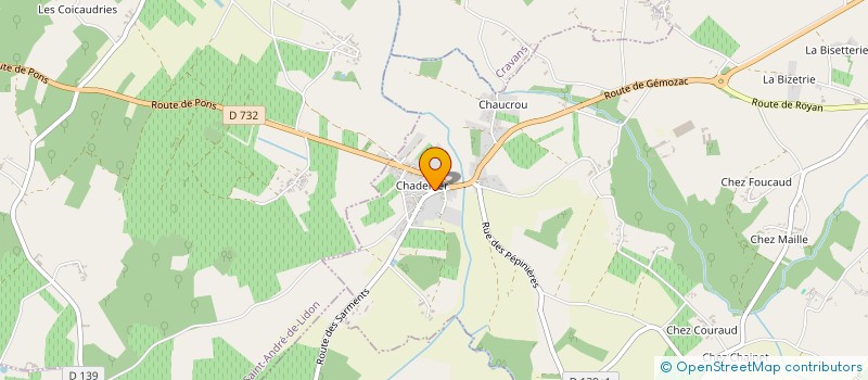 localisation de l'entreprise MONSIEUR EMMANUEL BERNARD  GEMOZAC