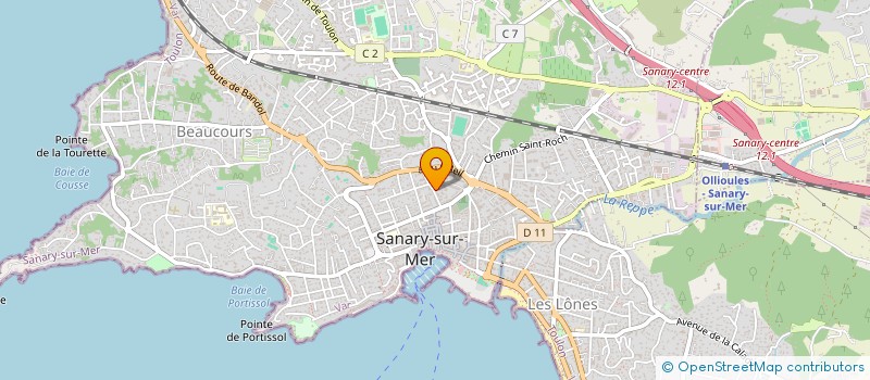 localisation de l'entreprise MONSIEUR EMMANUEL BERNY  SANARY-SUR-MER