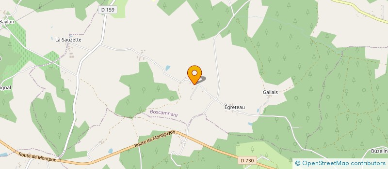 localisation de l'entreprise MONSIEUR EMMANUEL BERTEAU  BOSCAMNANT