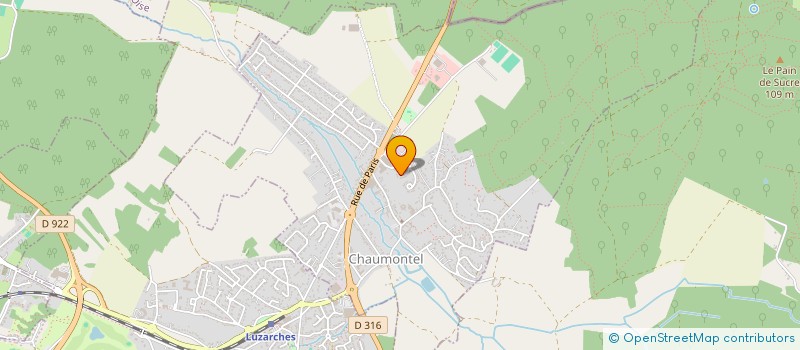 localisation de l'entreprise MONSIEUR EMMANUEL BERTHO  CHAUMONTEL