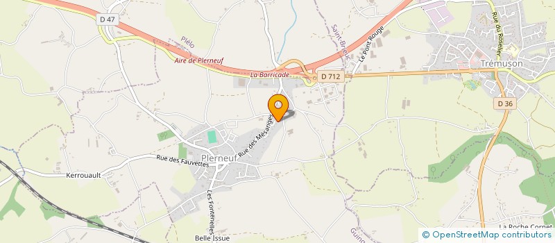 localisation de l'entreprise MONSIEUR EMMANUEL BEURRIER  PLERNEUF