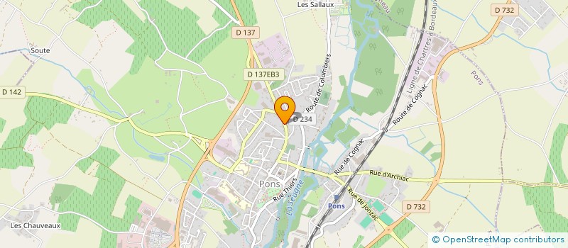 localisation de l'entreprise MONSIEUR EMMANUEL BEZIAUD  PONS