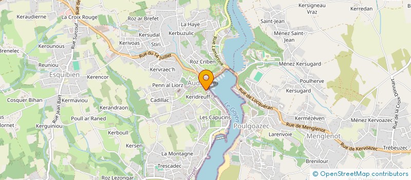 localisation de l'entreprise MONSIEUR EMMANUEL BIDEAU  AUDIERNE