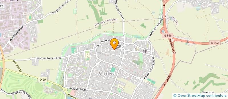 localisation de l'entreprise MONSIEUR EMMANUEL BIRON  CHASSIEU