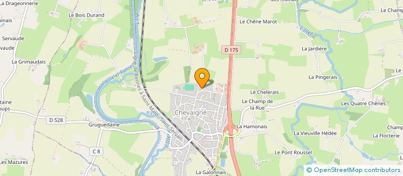 localisation de l'entreprise MONSIEUR EMMANUEL BLIN  CHEVAIGNE