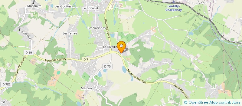 localisation de l'entreprise MONSIEUR EMMANUEL BOCCOZ  LENTILLY