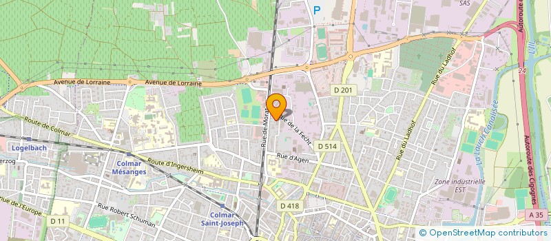 localisation de l'entreprise MONSIEUR EMMANUEL BODEIN  COLMAR