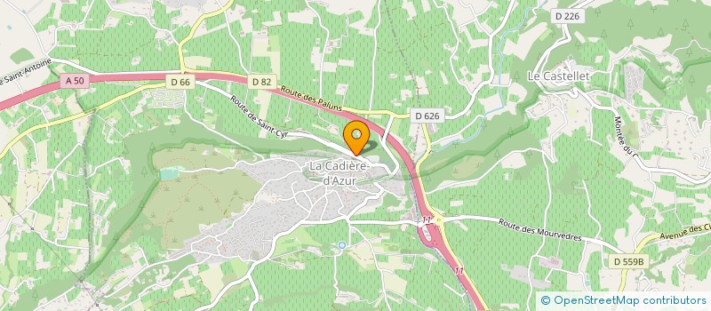 localisation de l'entreprise MONSIEUR EMMANUEL BONNET  LA CADIERE-D'AZUR