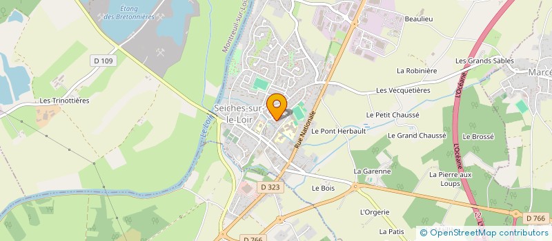 localisation de l'entreprise MONSIEUR EMMANUEL BONNOT à SEICHES-SUR-LE-LOIR