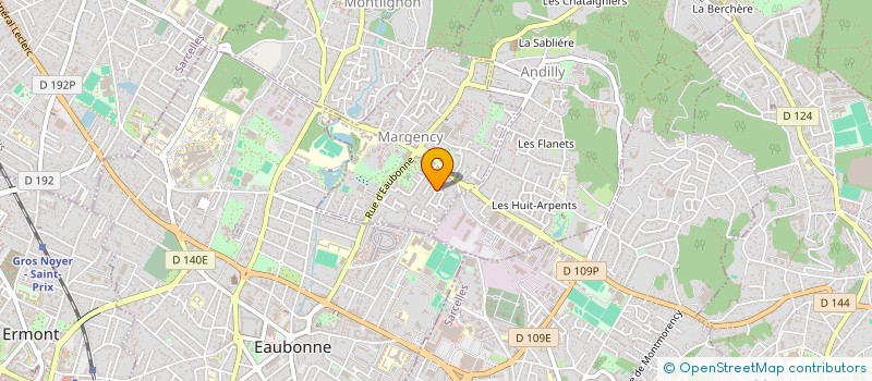 localisation de l'entreprise MONSIEUR EMMANUEL BOUCA  MARGENCY