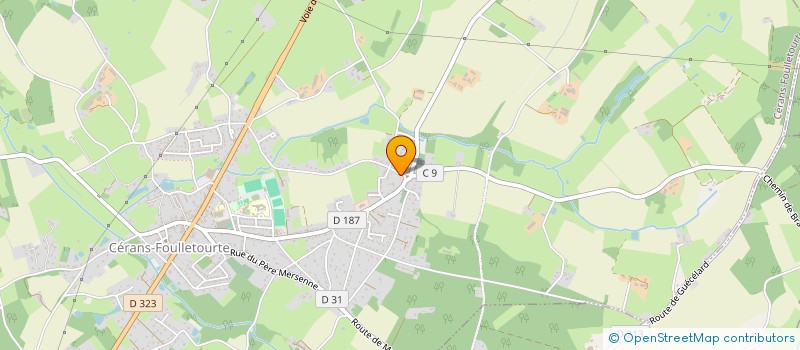 localisation de l'entreprise MONSIEUR EMMANUEL BOUCHER  CERANS-FOULLETOURTE