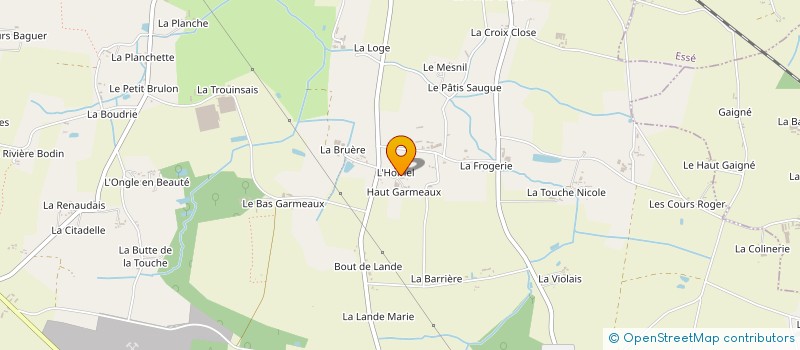 localisation de l'entreprise MONSIEUR EMMANUEL BOUGEARD  JANZE