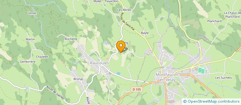 localisation de l'entreprise MONSIEUR EMMANUEL BOUILHOL  RAUCOULES