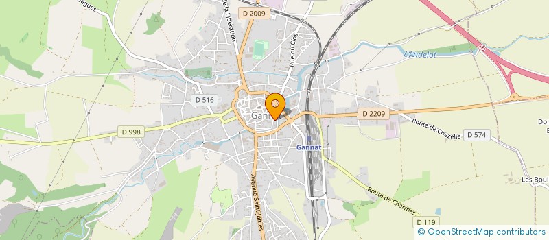 localisation de l'entreprise MONSIEUR EMMANUEL BOUILLE à GANNAT