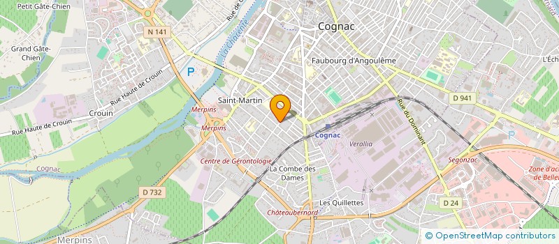 localisation de l'entreprise MONSIEUR EMMANUEL BOURDELAIS à COGNAC