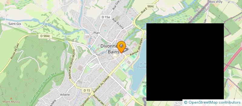 localisation de l'entreprise MONSIEUR EMMANUEL BOURGEOIS à DIVONNE-LES-BAINS