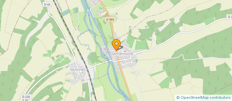 localisation de l'entreprise MONSIEUR EMMANUEL BOURGEOIS  DANNEMOINE