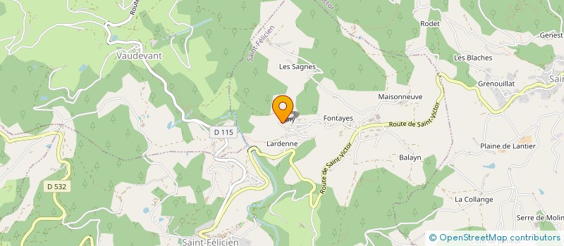 localisation de l'entreprise MONSIEUR EMMANUEL BOURRET  SAINT-FELICIEN