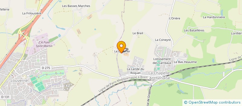 localisation de l'entreprise MONSIEUR EMMANUEL BOUZIANNE  LA CHAPELLE-ANTHENAISE