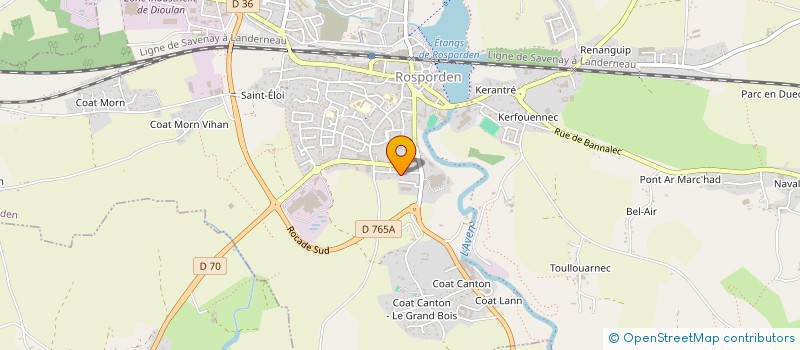 localisation de l'entreprise MONSIEUR EMMANUEL BOZIER  ROSPORDEN