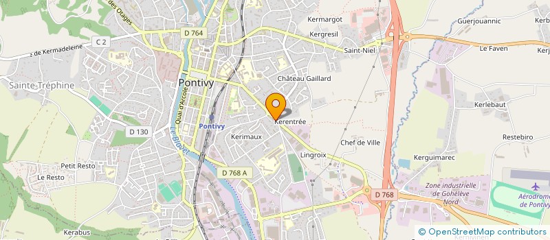 localisation de l'entreprise MONSIEUR EMMANUEL BRAUD  PONTIVY