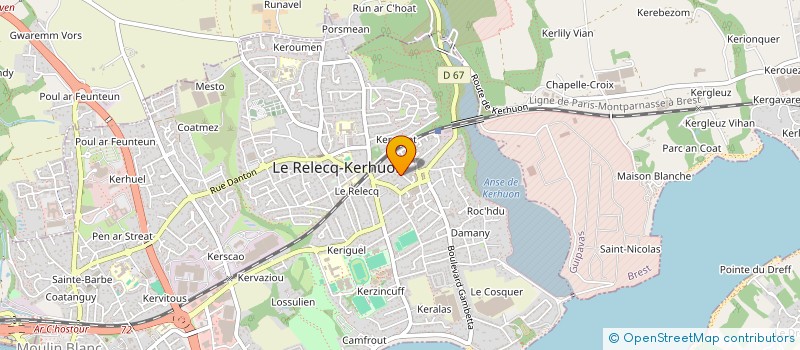 localisation de l'entreprise MONSIEUR EMMANUEL BRAUX  LE RELECQ-KERHUON