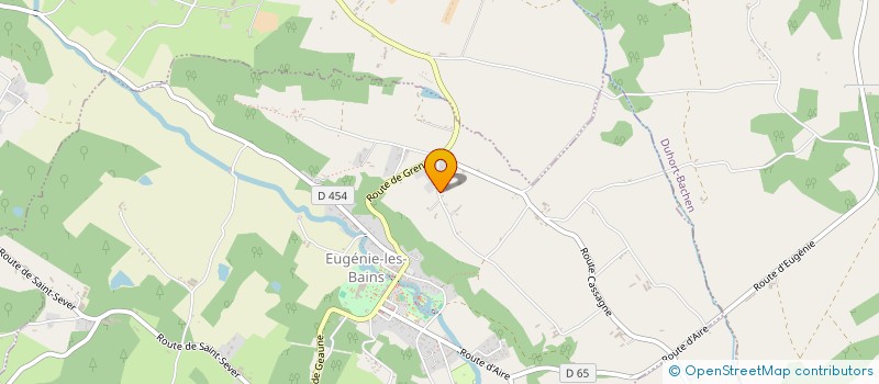 localisation de l'entreprise MONSIEUR EMMANUEL BRETHES à EUGENIE-LES-BAINS
