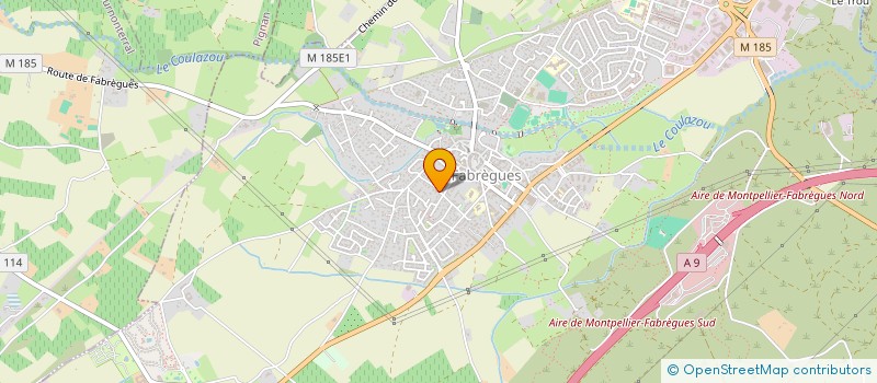 localisation de l'entreprise MONSIEUR EMMANUEL BRETON  FABREGUES