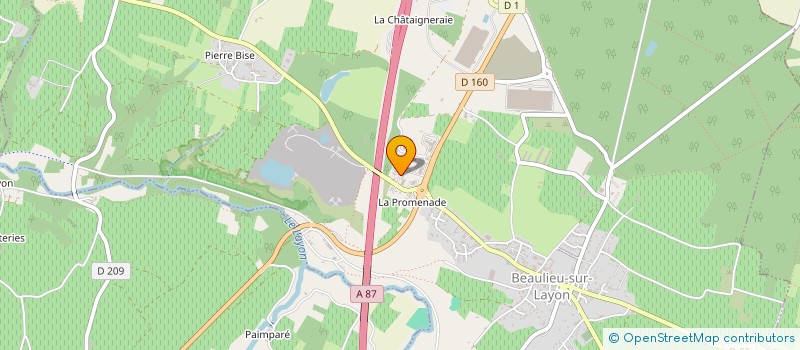 localisation de l'entreprise MONSIEUR EMMANUEL BRICARD  BEAULIEU-SUR-LAYON