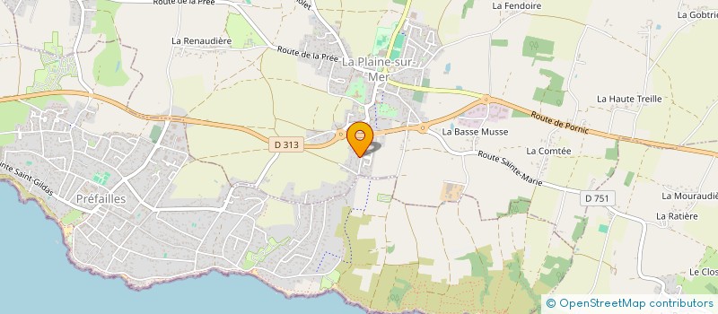 localisation de l'entreprise MONSIEUR EMMANUEL BRISSON à LA PLAINE-SUR-MER