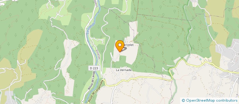 localisation de l'entreprise MONSIEUR EMMANUEL BROCHARD  VINEZAC