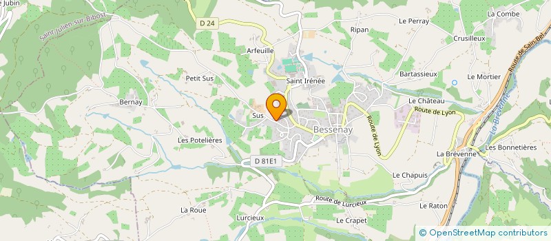 localisation de l'entreprise MONSIEUR EMMANUEL BRUN  BESSENAY