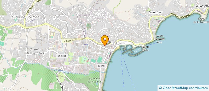 localisation de l'entreprise MONSIEUR EMMANUEL BRUNEAU à LE LAVANDOU