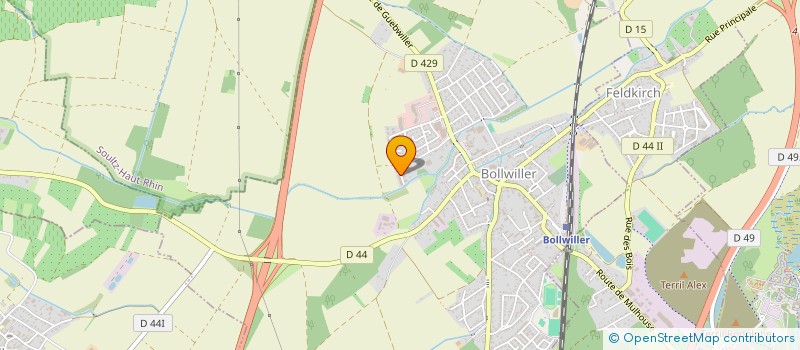 localisation de l'entreprise MONSIEUR EMMANUEL BRUNSTEIN  BOLLWILLER