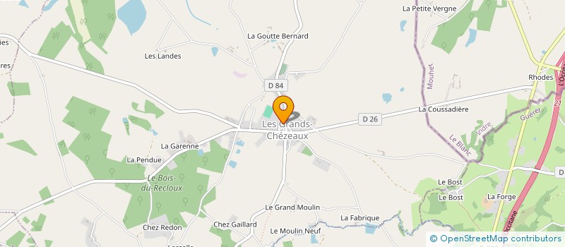 localisation de l'entreprise MONSIEUR EMMANUEL BURBAUD à LES GRANDS-CHEZEAUX