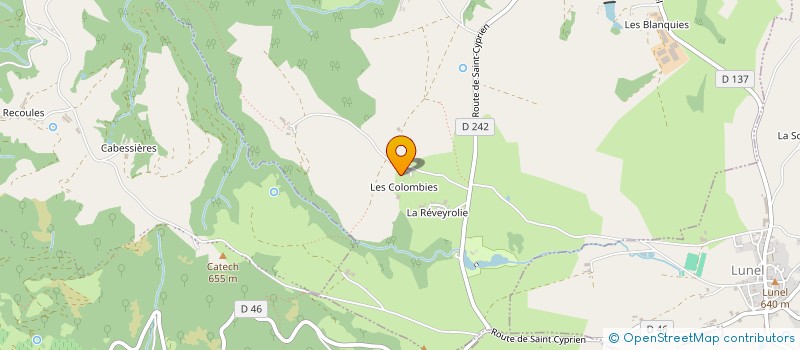 localisation de l'entreprise MONSIEUR EMMANUEL CABROLIER  SENERGUES