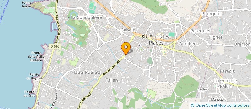 localisation de l'entreprise MONSIEUR EMMANUEL CACI à SIX-FOURS-LES-PLAGES