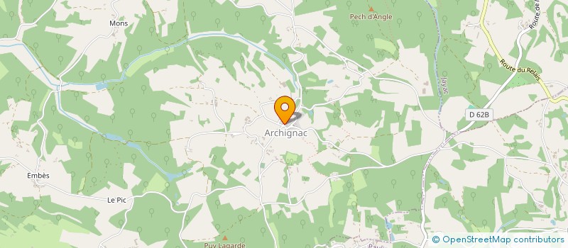 localisation de l'entreprise MONSIEUR EMMANUEL CADIER  ARCHIGNAC