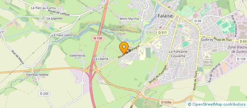 localisation de l'entreprise MONSIEUR EMMANUEL CAHAIGNE  FALAISE