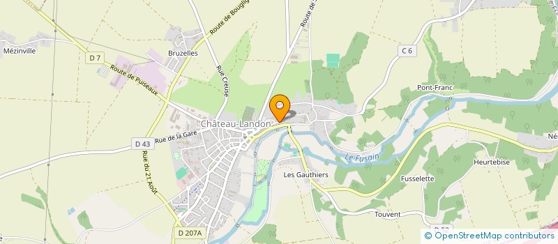 localisation de l'entreprise MONSIEUR EMMANUEL CANAULT  CHATEAU-LANDON