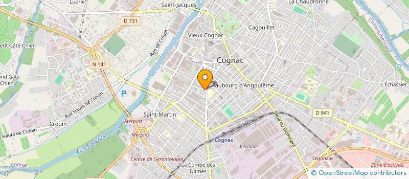 localisation de l'entreprise MONSIEUR EMMANUEL CANET à COGNAC