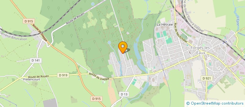 localisation de l'entreprise MONSIEUR EMMANUEL CAPLIER  FORGES-LES-EAUX