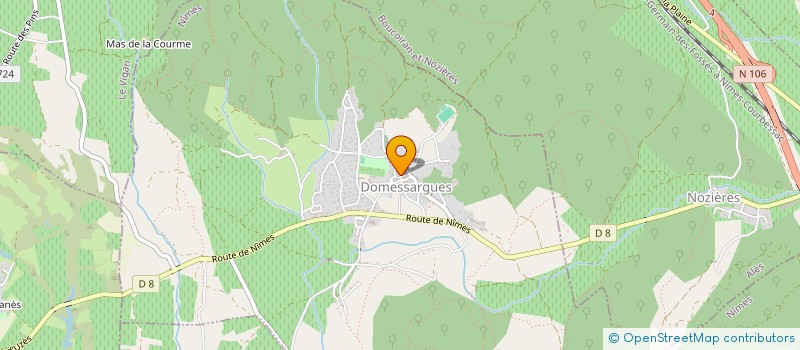 localisation de l'entreprise MONSIEUR EMMANUEL CARLIER  DOMESSARGUES