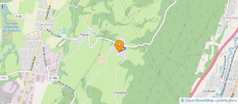 localisation de l'entreprise MONSIEUR EMMANUEL CARMINATI  IZERNORE